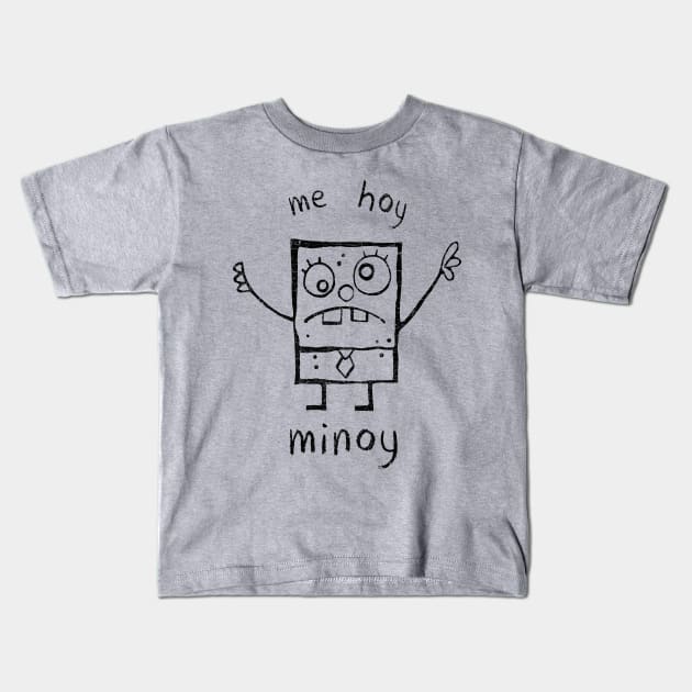 Doodle Bob Kids T-Shirt by valentinahramov